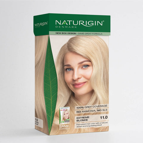 ekstrem blond haarfarve