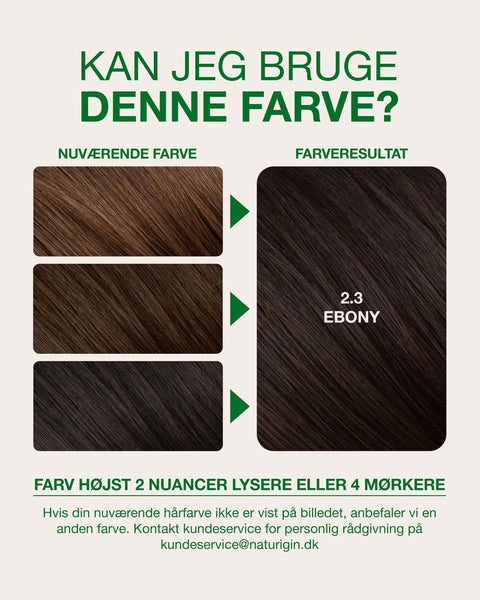 ebony haarfarve guide