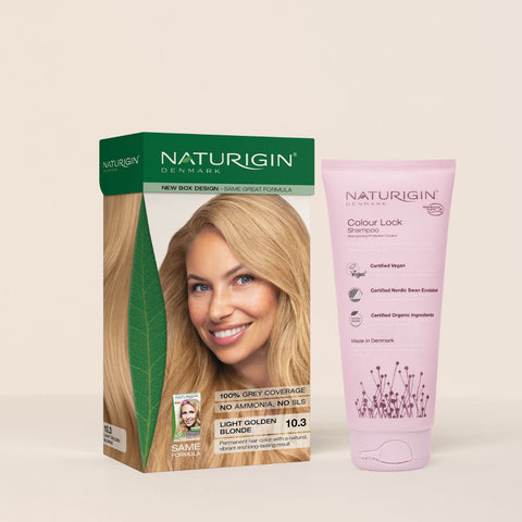 Light Golden Blonde 10.3 + Shampoo