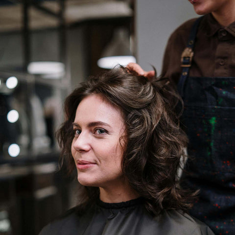 wolf cut hos frisøren